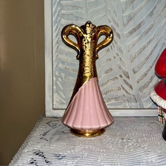 Savoy China Weeping Gold Vase 50s/60s Vintage Mid Century 🎉 HOST PICK 🎉 - Picture 6 of 16